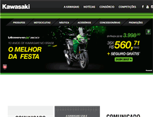 Tablet Screenshot of kawasakibrasil.com