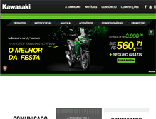 Tablet Screenshot of kawasakibrasil.com.br
